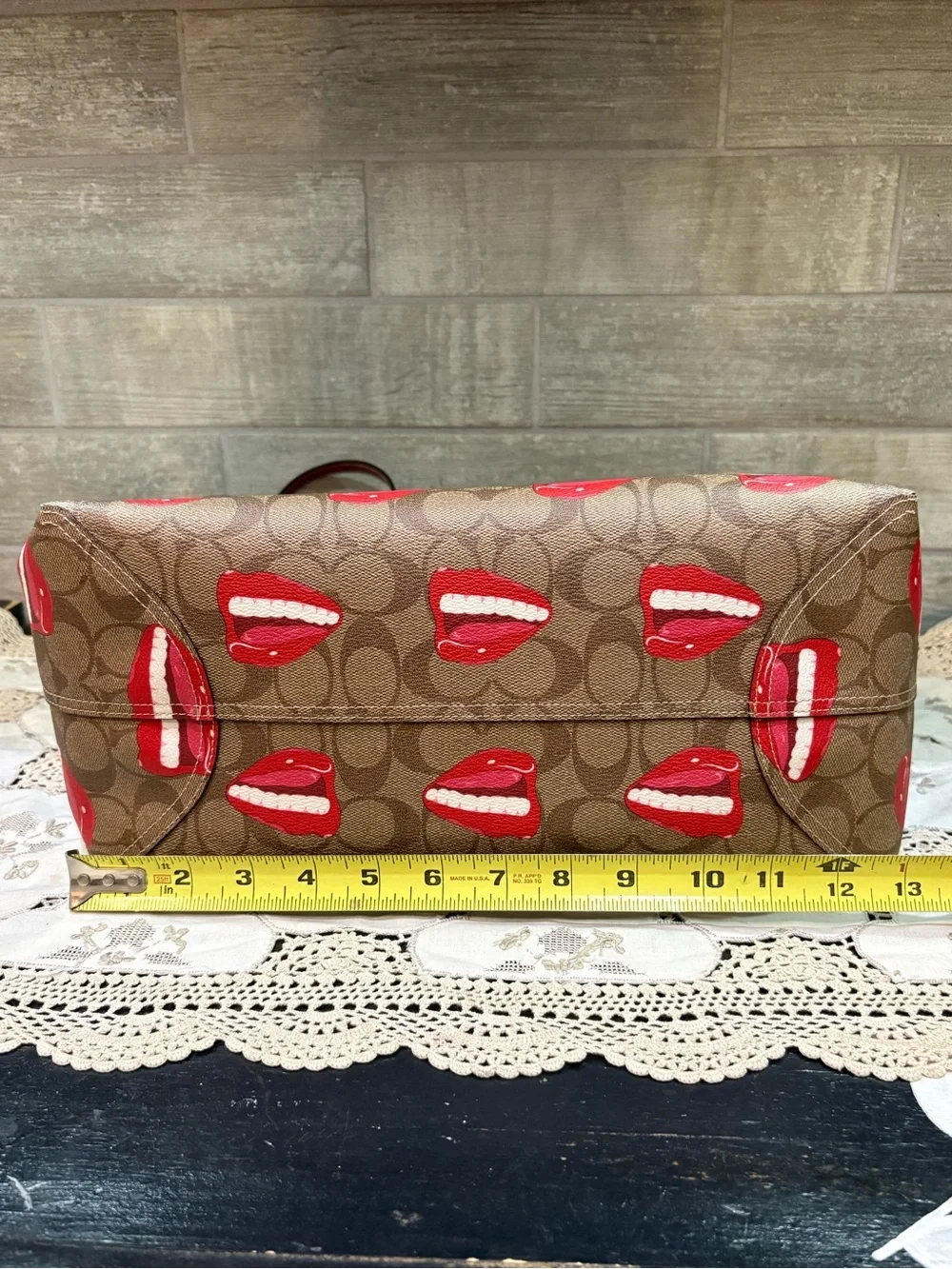 Coach X Tom Wesselmann Lip Print Tote